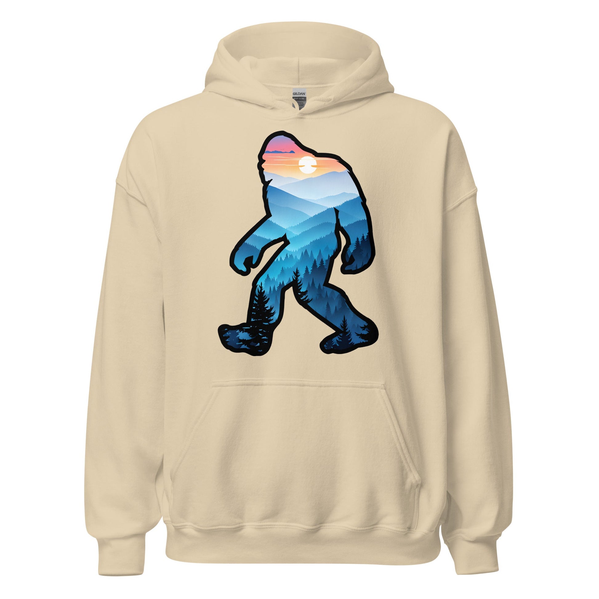 Bigfoot Blue Mountains Men's (Unisex) Hoodie - Hoodies - Discovery Co.