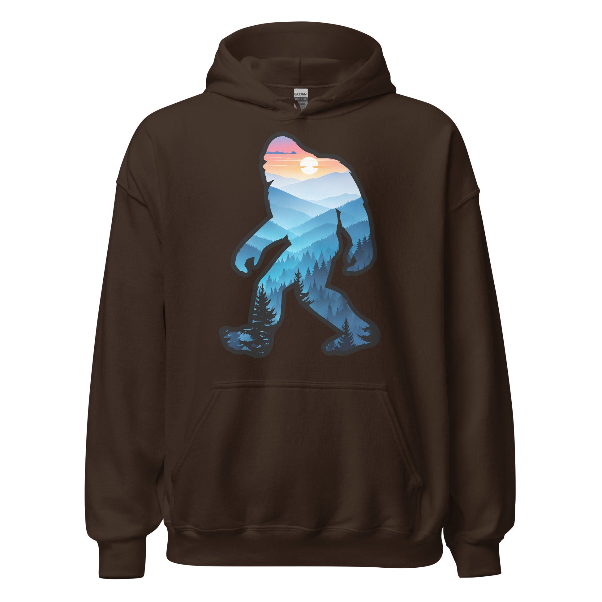 Bigfoot Blue Mountains Men's (Unisex) Hoodie - Hoodies - Discovery Co.