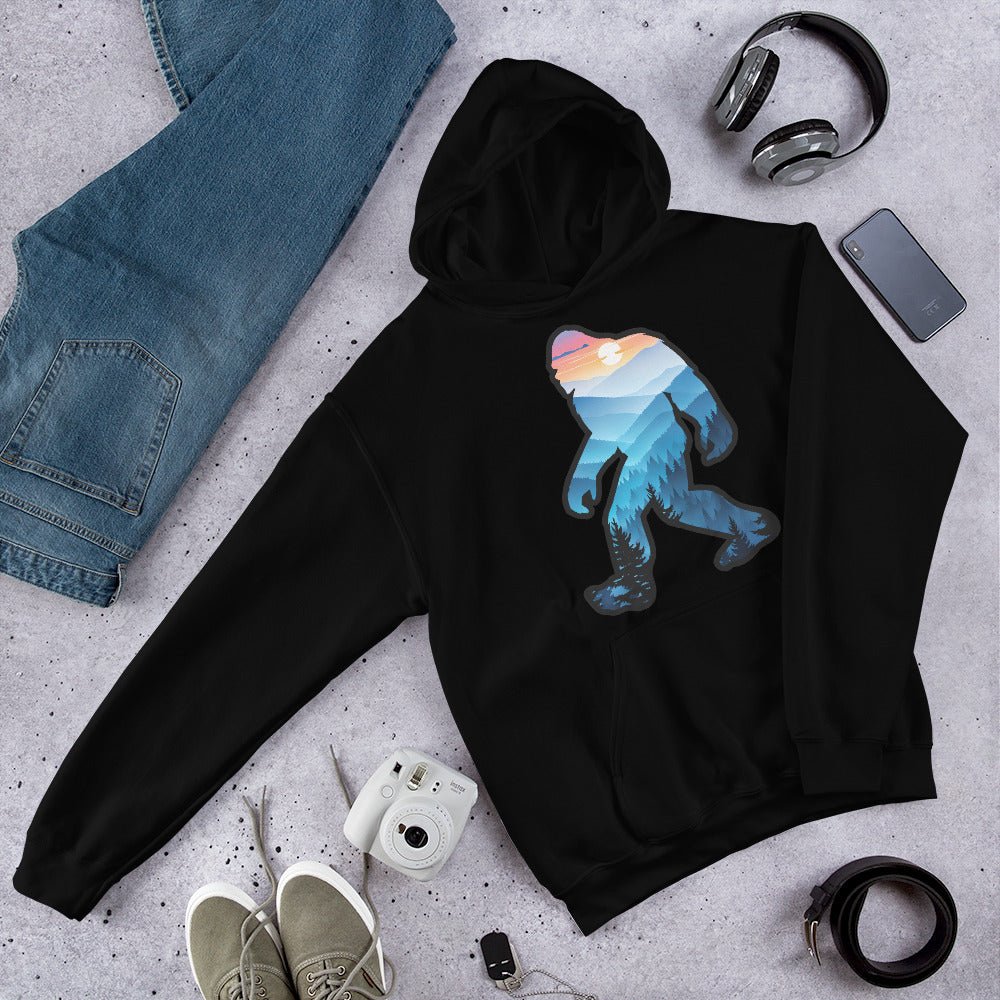 Bigfoot Blue Mountains Men's (Unisex) Hoodie - Hoodies - Discovery Co.