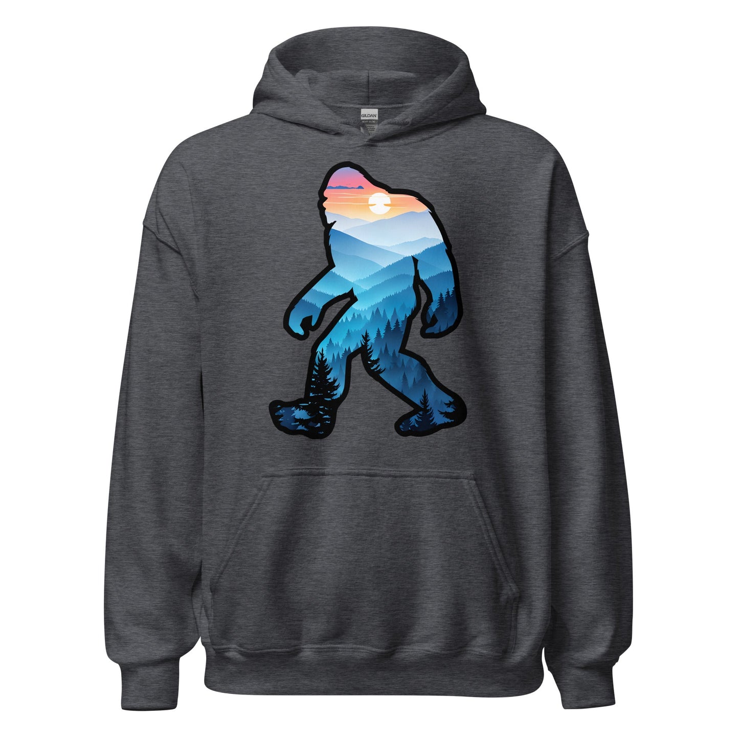 Bigfoot Blue Mountains Men's (Unisex) Hoodie - Hoodies - Discovery Co.