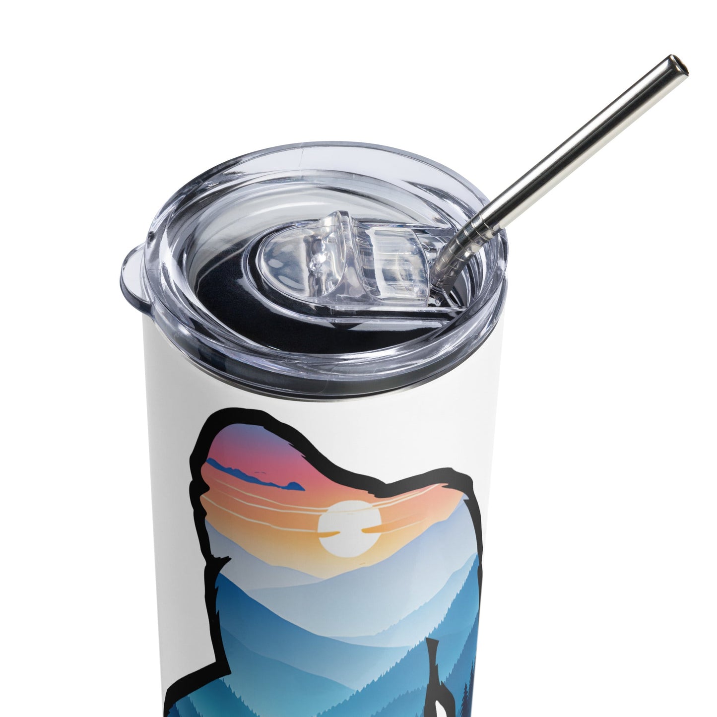 Bigfoot Blue Mountains Stainless Steel Tumbler - Steel Tumbler - Discovery Co.