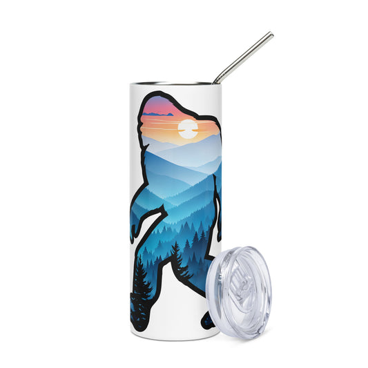 Bigfoot Blue Mountains Stainless Steel Tumbler - Steel Tumbler - Discovery Co.