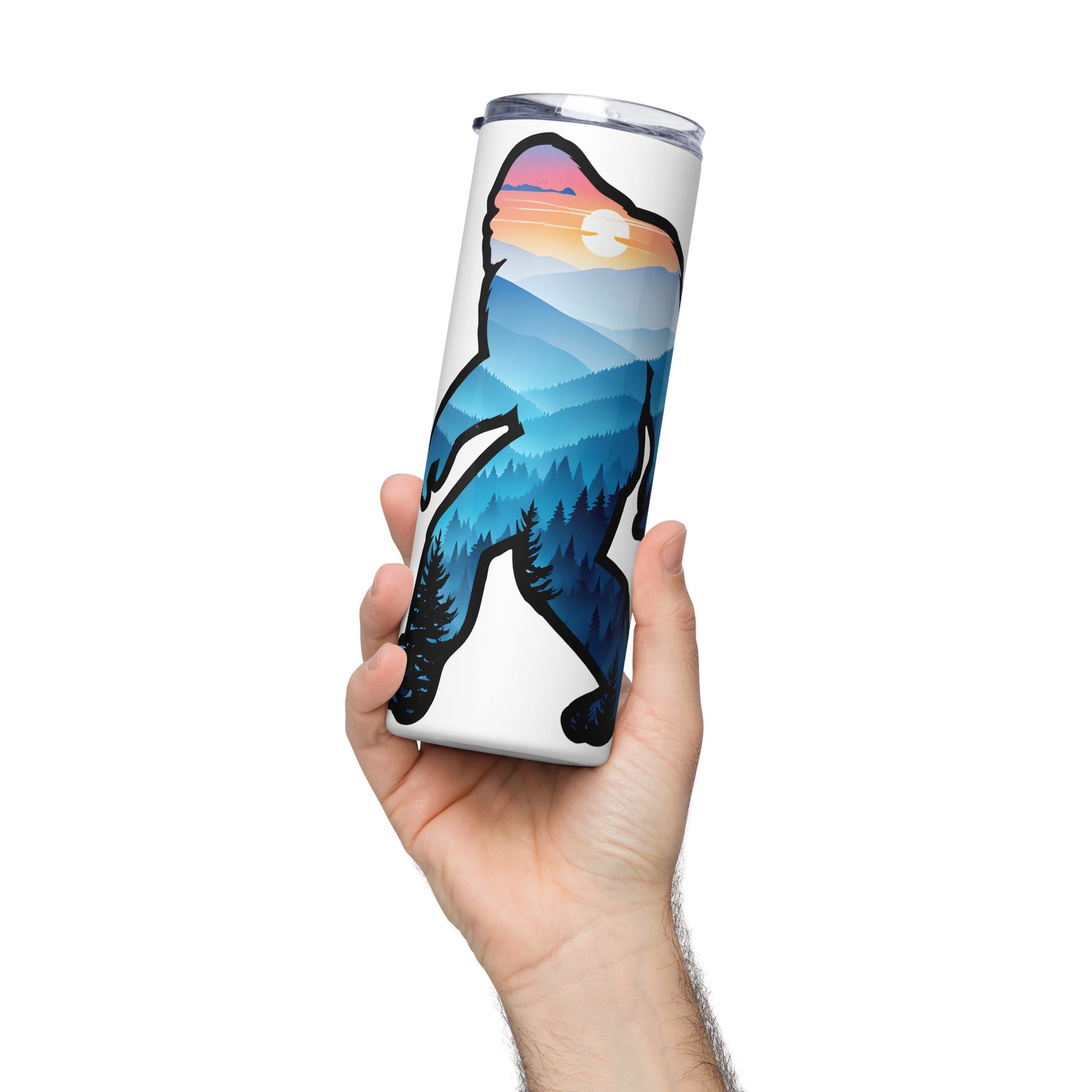Bigfoot Blue Mountains Stainless Steel Tumbler - Steel Tumbler - Discovery Co.