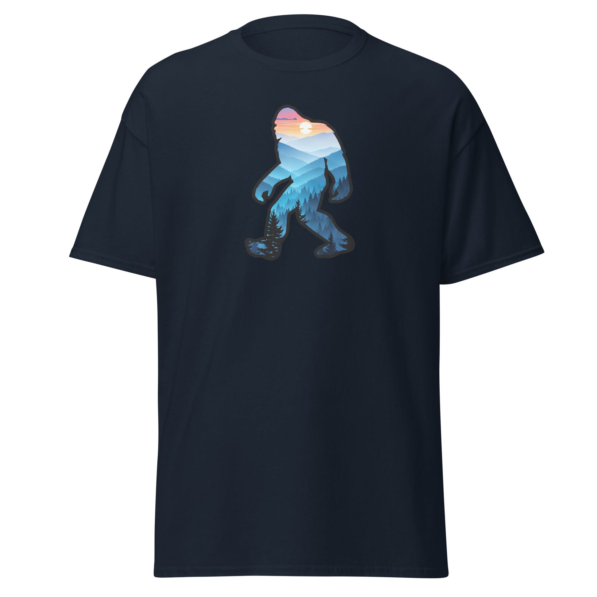 Bigfoot Blue Mountains Women's (Unisex) Classic Tee - Women's Shirts - Discovery Co.
