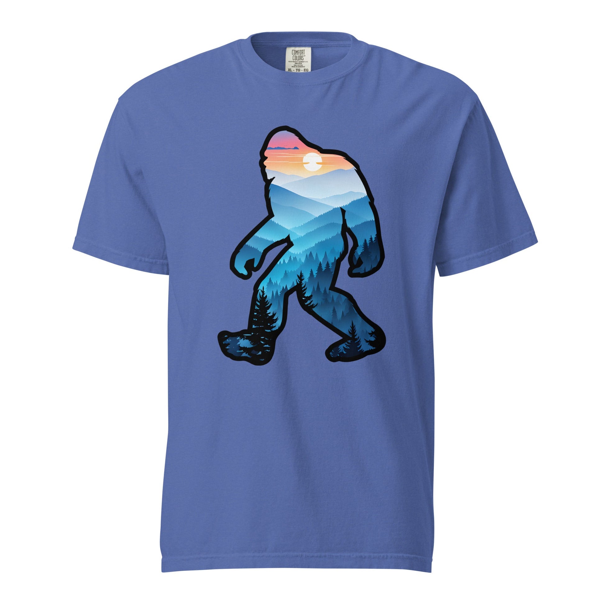 Bigfoot Blue Mountains Women's (Unisex) Premium Tee - Women's Shirts - Discovery Co.