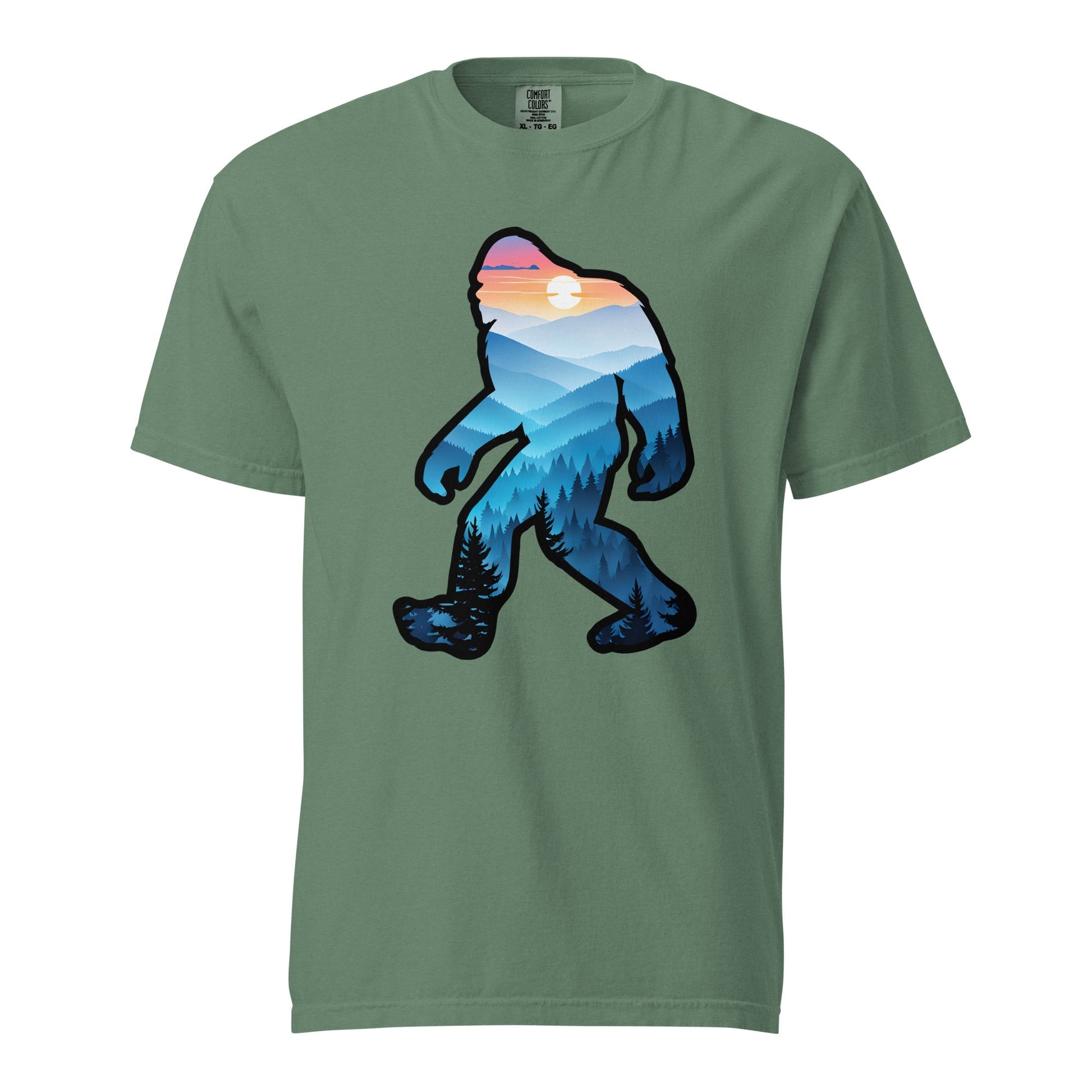 Bigfoot Blue Mountains Women's (Unisex) Premium Tee - Women's Shirts - Discovery Co.