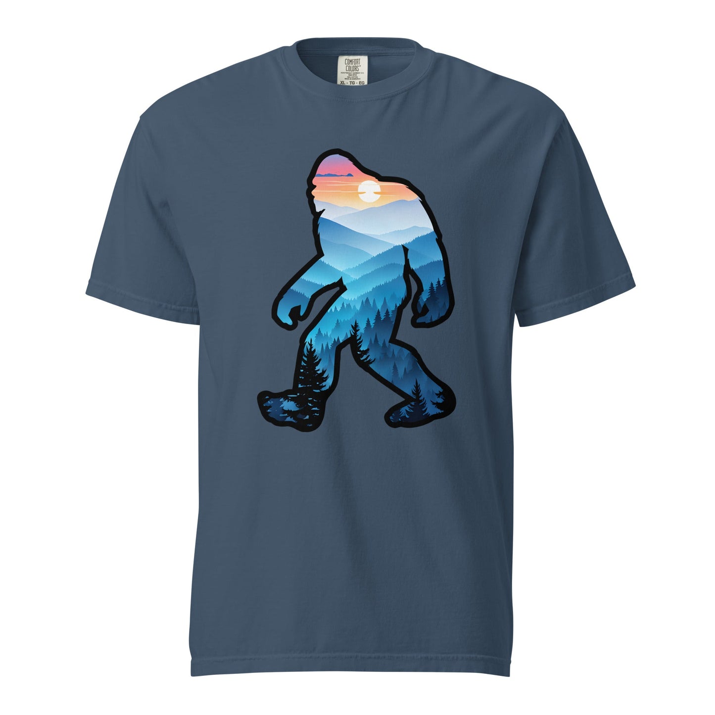 Bigfoot Blue Mountains Women's (Unisex) Premium Tee - Women's Shirts - Discovery Co.