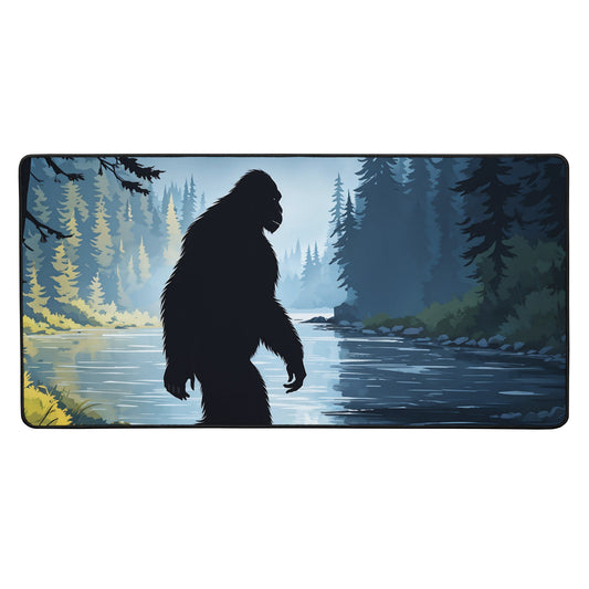 Bigfoot By The River Desk Mat - Mouse Pads - Discovery Co.