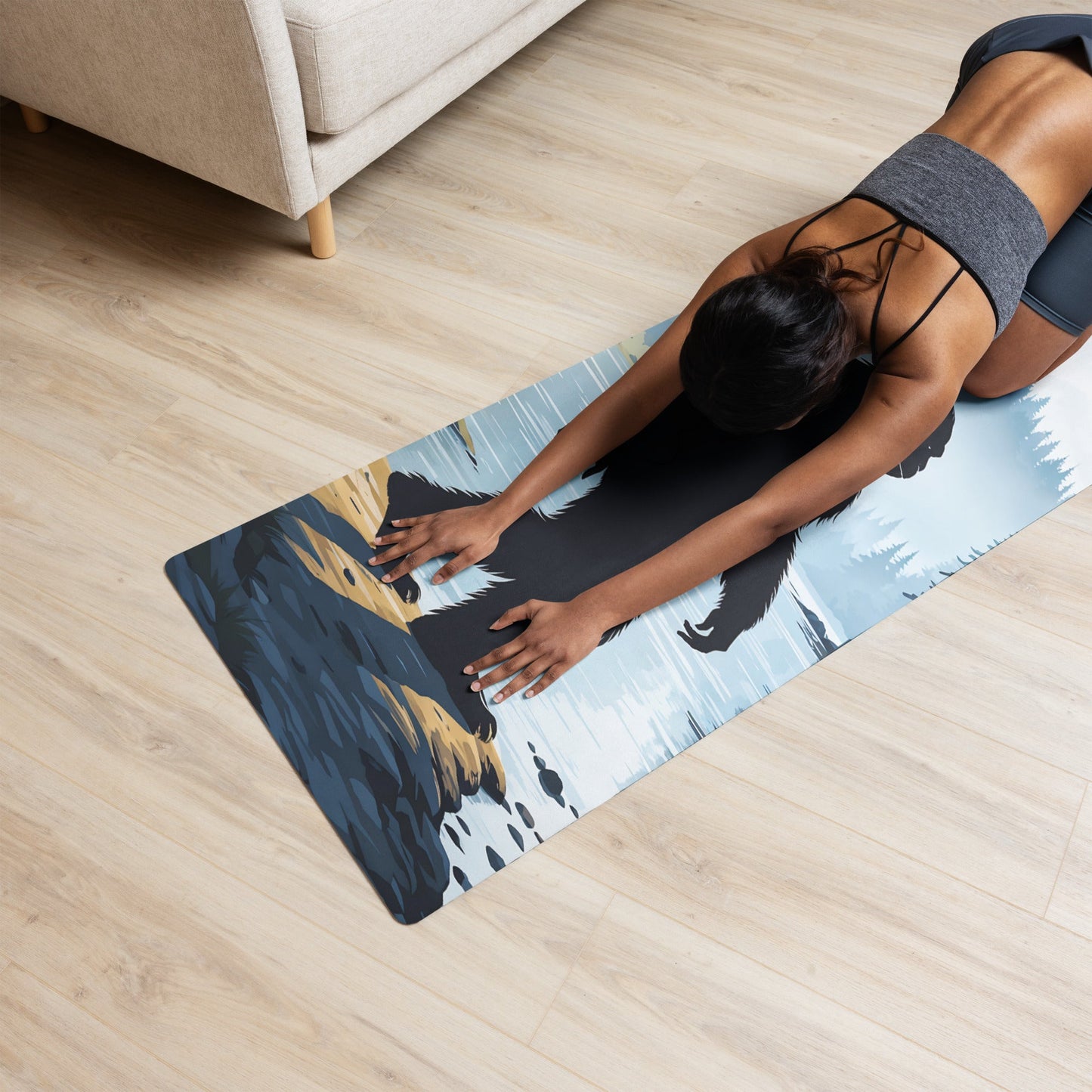 Bigfoot By The River Yoga Mat - Yoga Mat - Discovery Co.