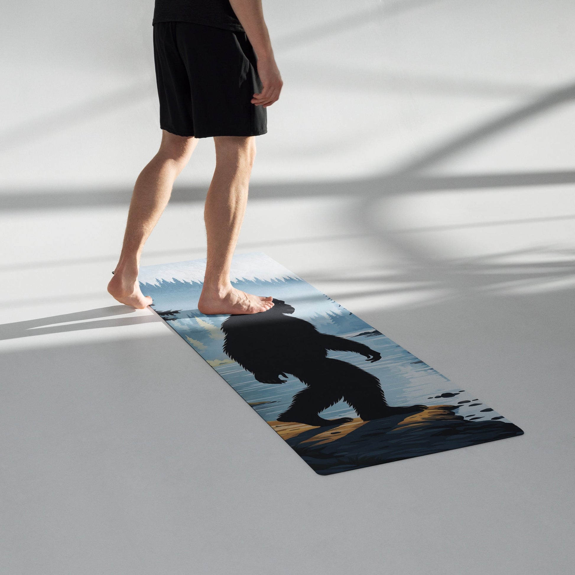 Bigfoot By The River Yoga Mat - Yoga Mat - Discovery Co.
