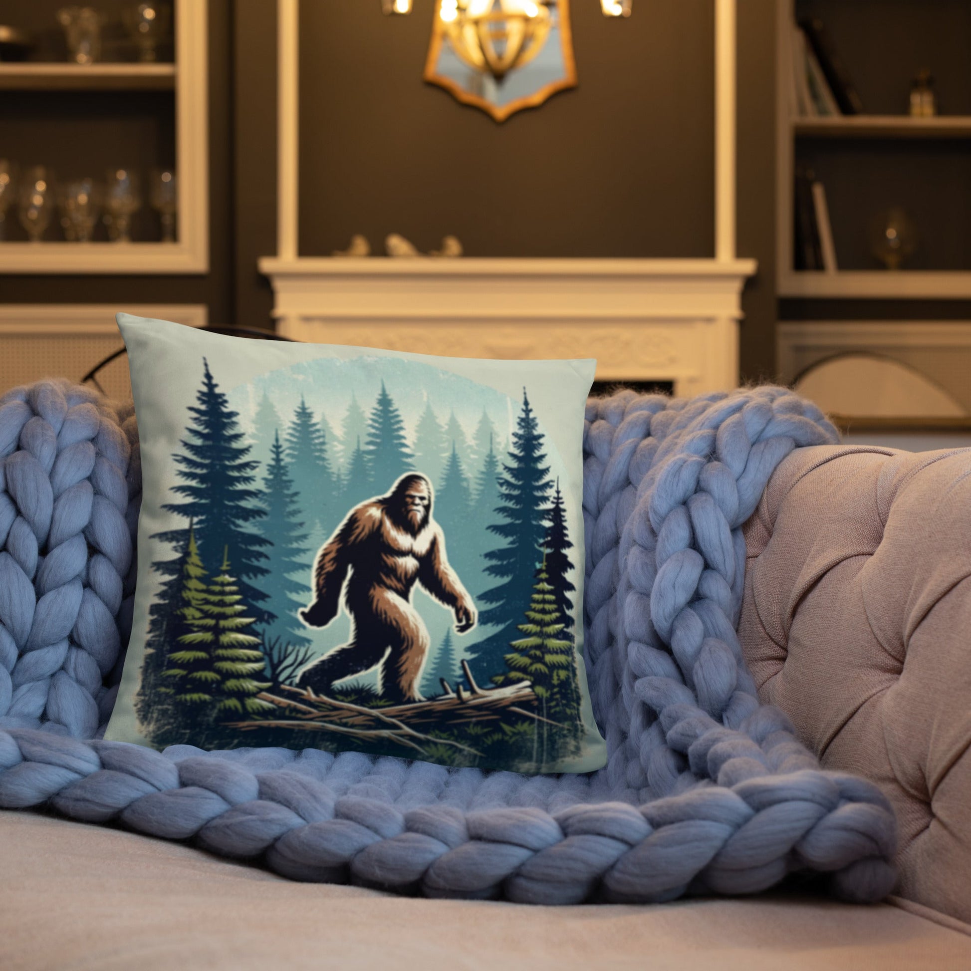 Bigfoot Forest Basic Pillow - Pillows - Discovery Co.
