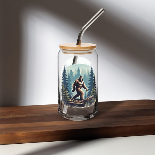 Bigfoot Forest Can - Shaped Glass - Can - Shaped Glass - Discovery Co.