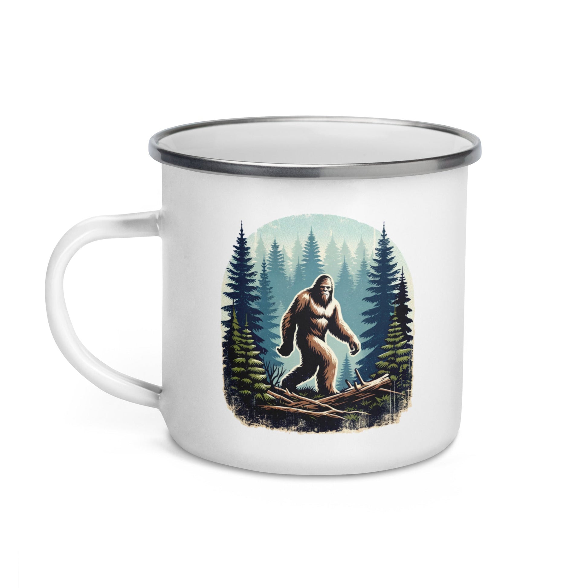 Bigfoot Forest Enamel Mug - Mugs - Discovery Co.
