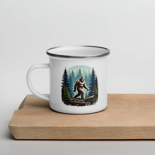 Bigfoot Forest Enamel Mug - Mugs - Discovery Co.