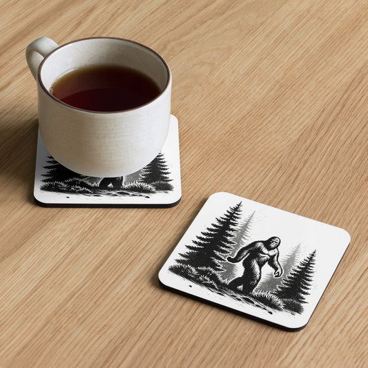 Bigfoot Forest II Cork - Back Coaster - Coasters - Discovery Co.