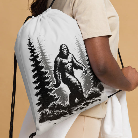 Bigfoot Forest II Drawstring Bag - Drawstring Bag - Discovery Co.