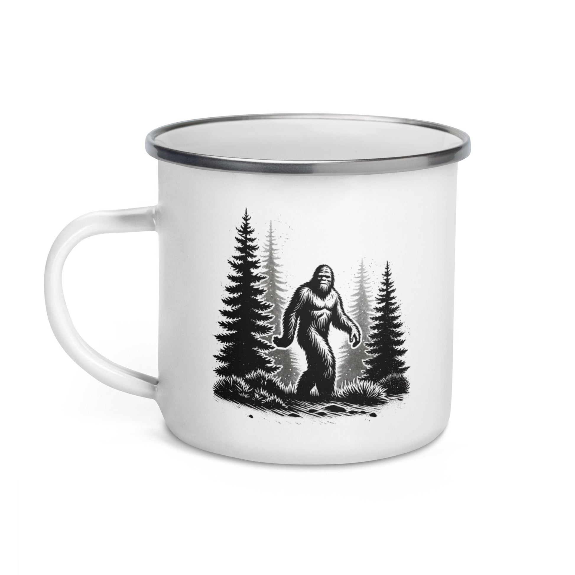 Bigfoot Forest II Enamel Mug - Mugs - Discovery Co.