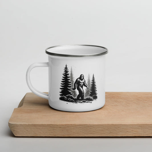 Bigfoot Forest II Enamel Mug - Mugs - Discovery Co.