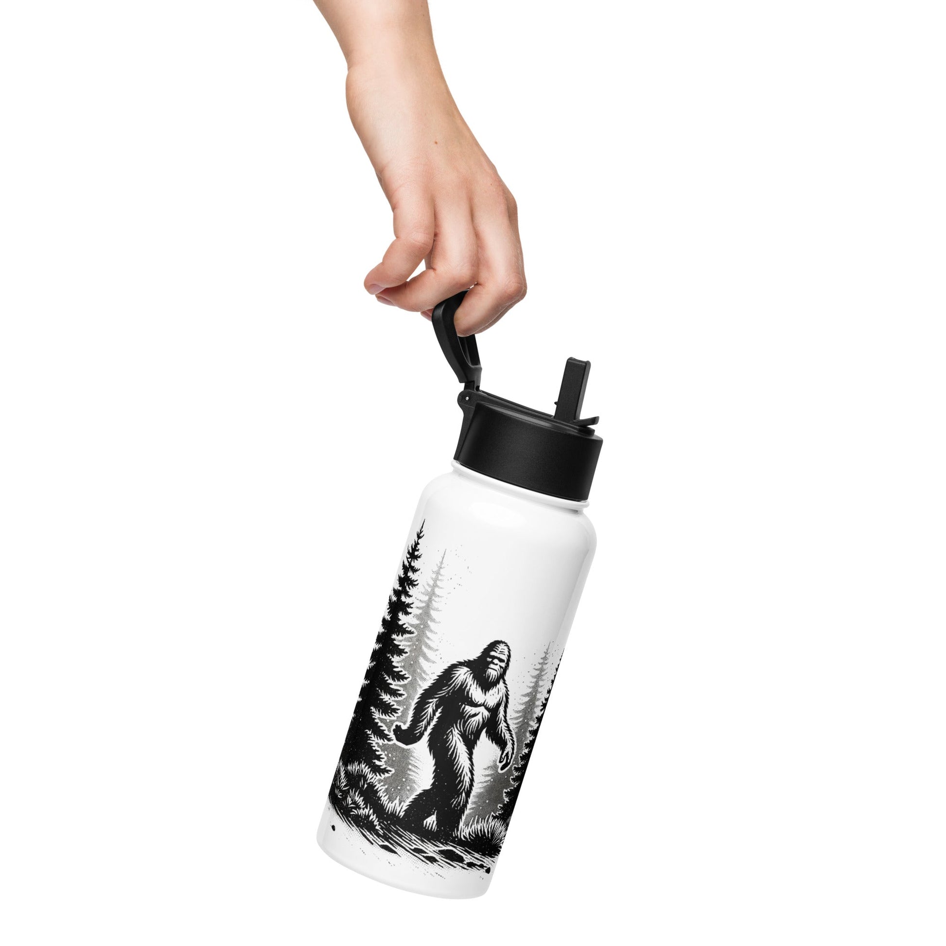 Bigfoot Forest II Stainless Steel Water Bottle With Straw Lid - Stainless Steel Water Bottle With Straw Lid - Discovery Co.