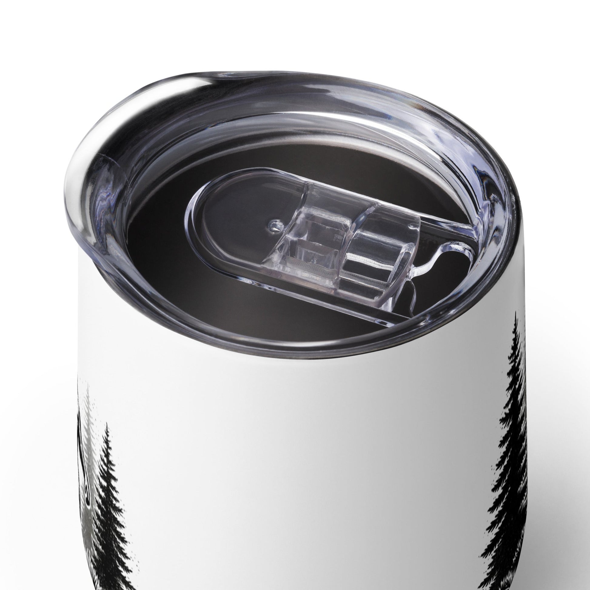 Bigfoot Forest II Stainless Steel Wine Tumbler - Steel Tumbler - Discovery Co.