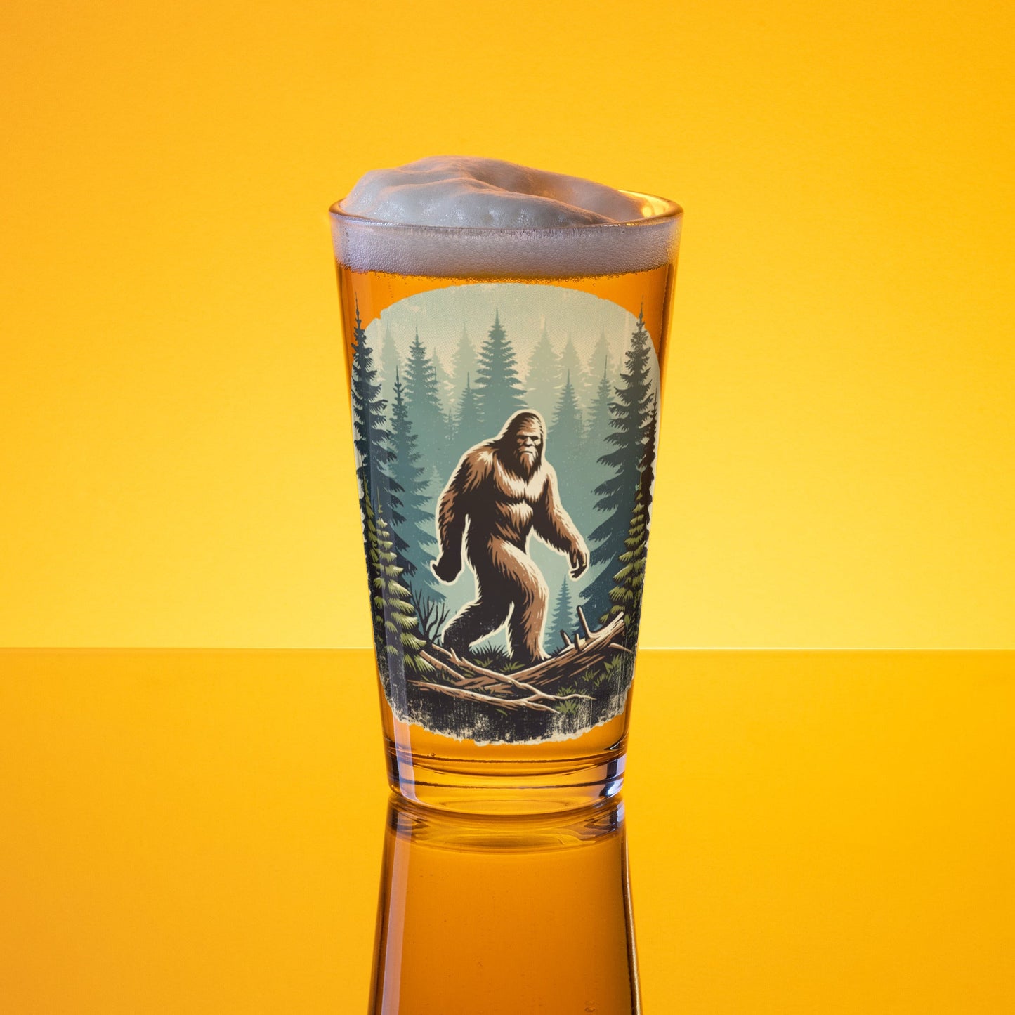 Bigfoot Forest Pint Glass - Beer Glass - Discovery Co.
