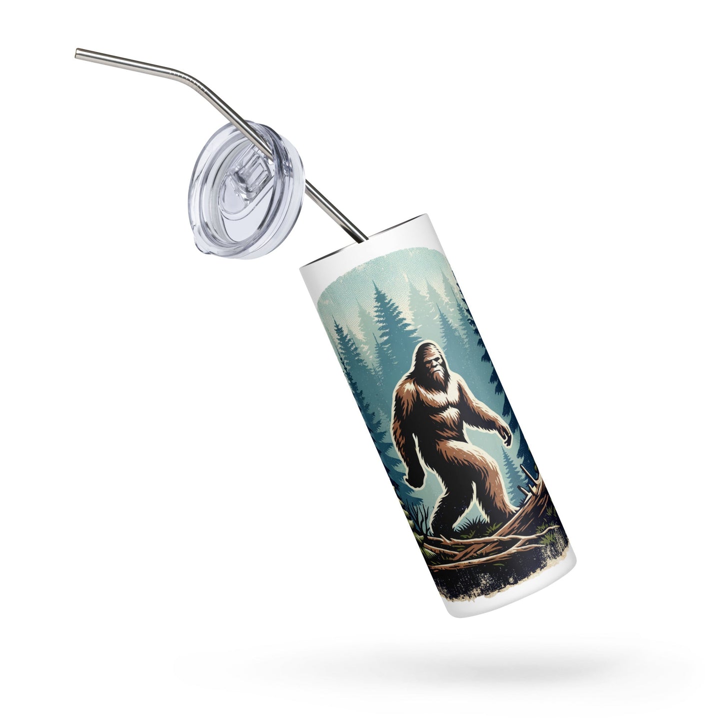 Bigfoot Forest Stainless Steel Tumbler - Steel Tumbler - Discovery Co.