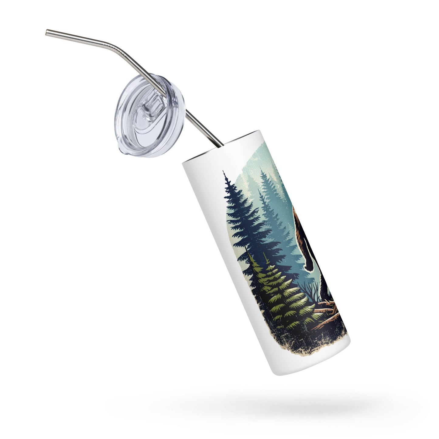 Bigfoot Forest Stainless Steel Tumbler - Steel Tumbler - Discovery Co.