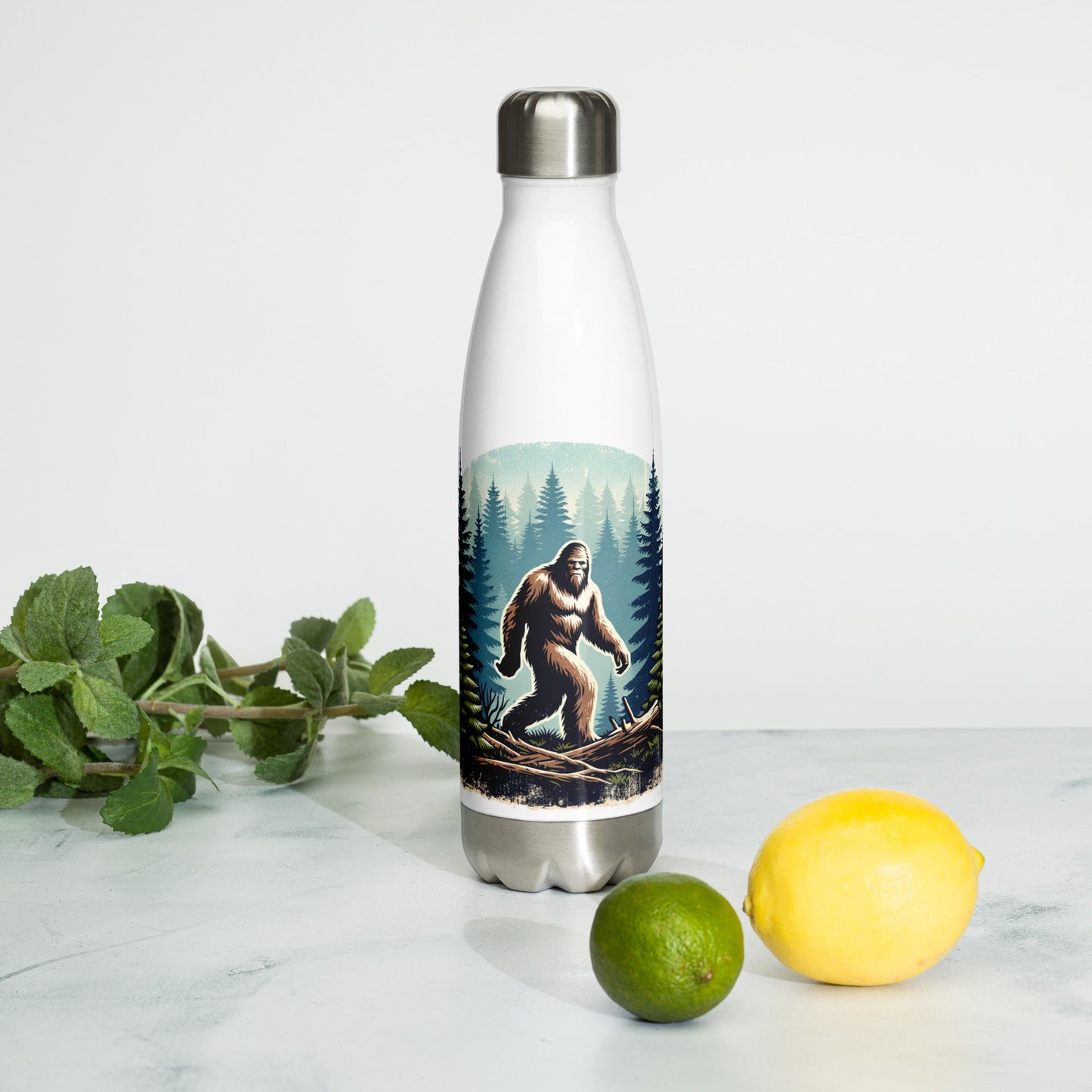 Bigfoot Forest Stainless Steel Water Bottle - Stainless Steel Water Bottle - Discovery Co.