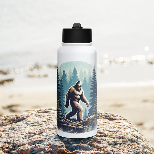 Bigfoot Forest Stainless Steel Water Bottle With Straw Lid - Stainless Steel Water Bottle With Straw Lid - Discovery Co.