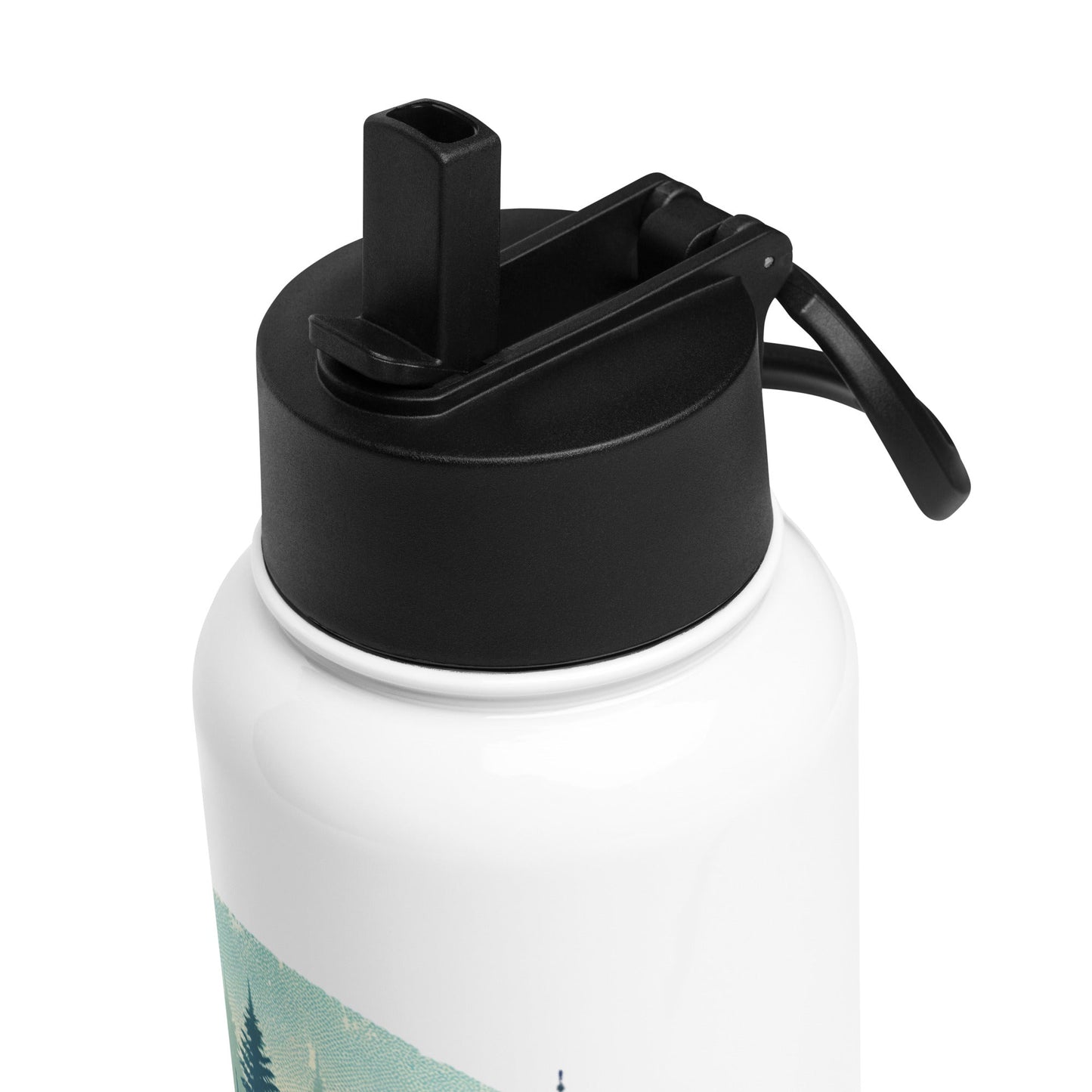 Bigfoot Forest Stainless Steel Water Bottle With Straw Lid - Stainless Steel Water Bottle With Straw Lid - Discovery Co.