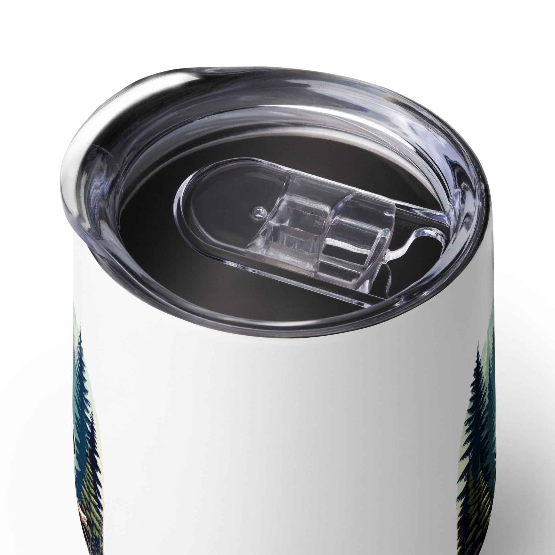 Bigfoot Forest Stainless Steel Wine Tumbler - Steel Tumbler - Discovery Co.