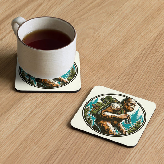 Bigfoot Hiking Cork - Back Coaster - Coasters - Discovery Co.