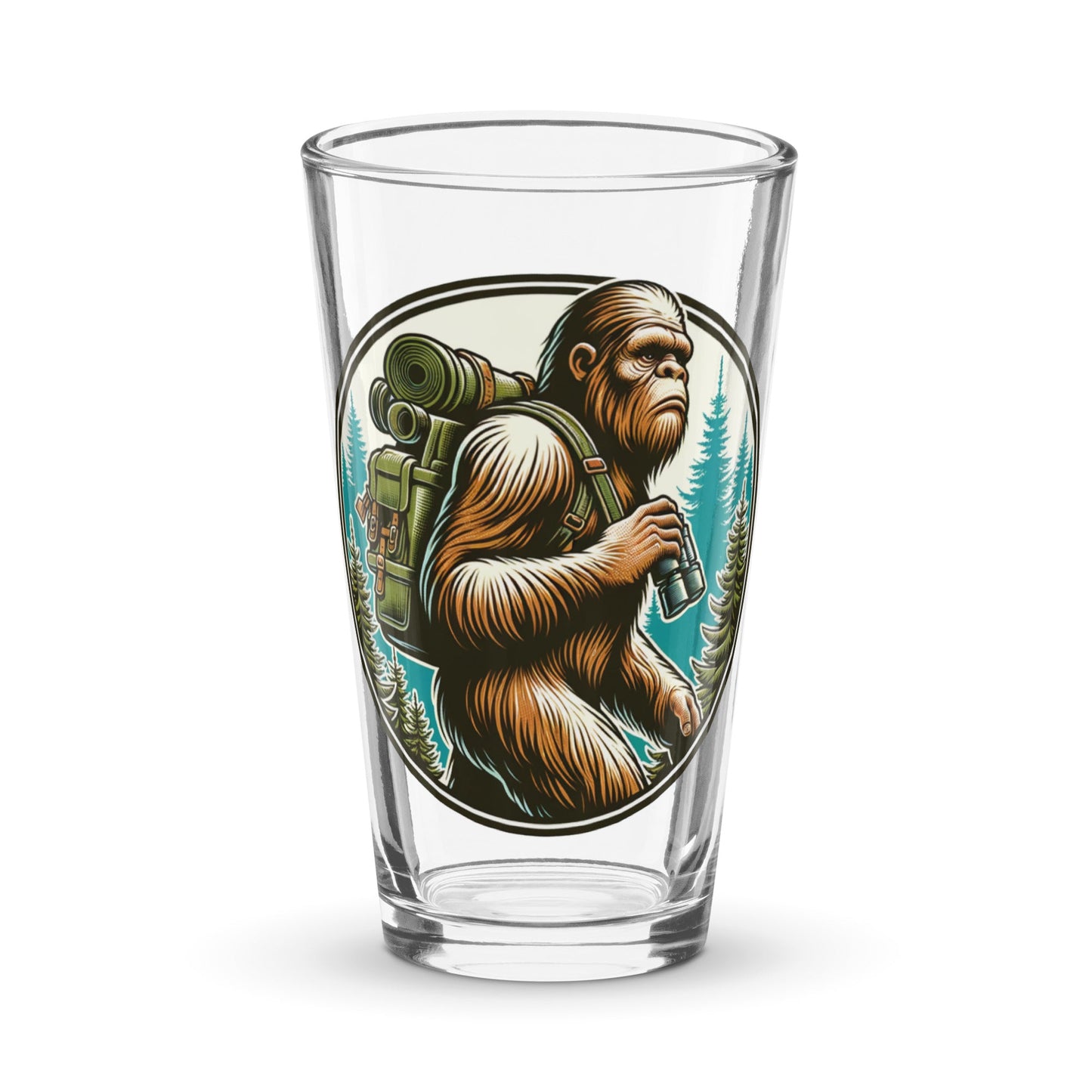 Bigfoot Hiking Pint Glass - Beer Glass - Discovery Co.