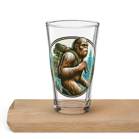 Bigfoot Hiking Pint Glass - Beer Glass - Discovery Co.