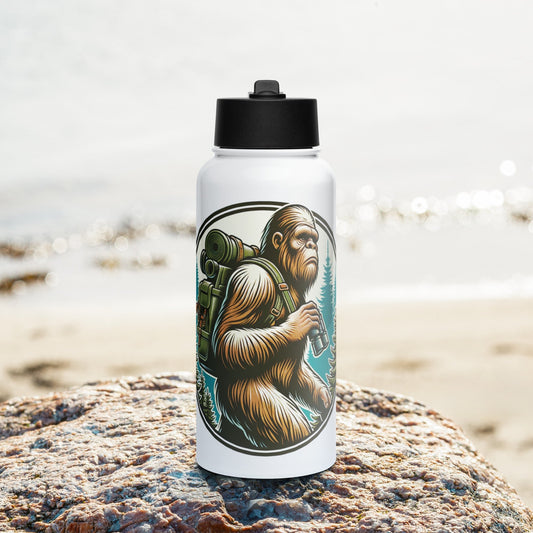 Bigfoot Hiking Stainless Steel Water Bottle With Straw Lid - Stainless Steel Water Bottle With Straw Lid - Discovery Co.