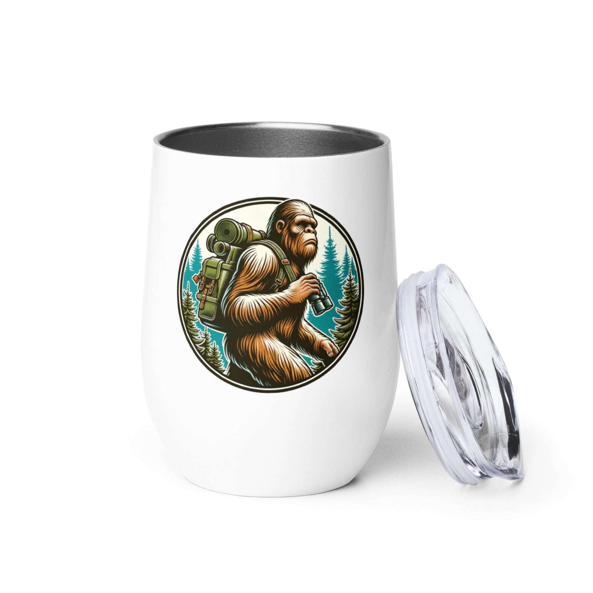 Bigfoot Hiking Stainless Steel Wine Tumbler - Steel Tumbler - Discovery Co.