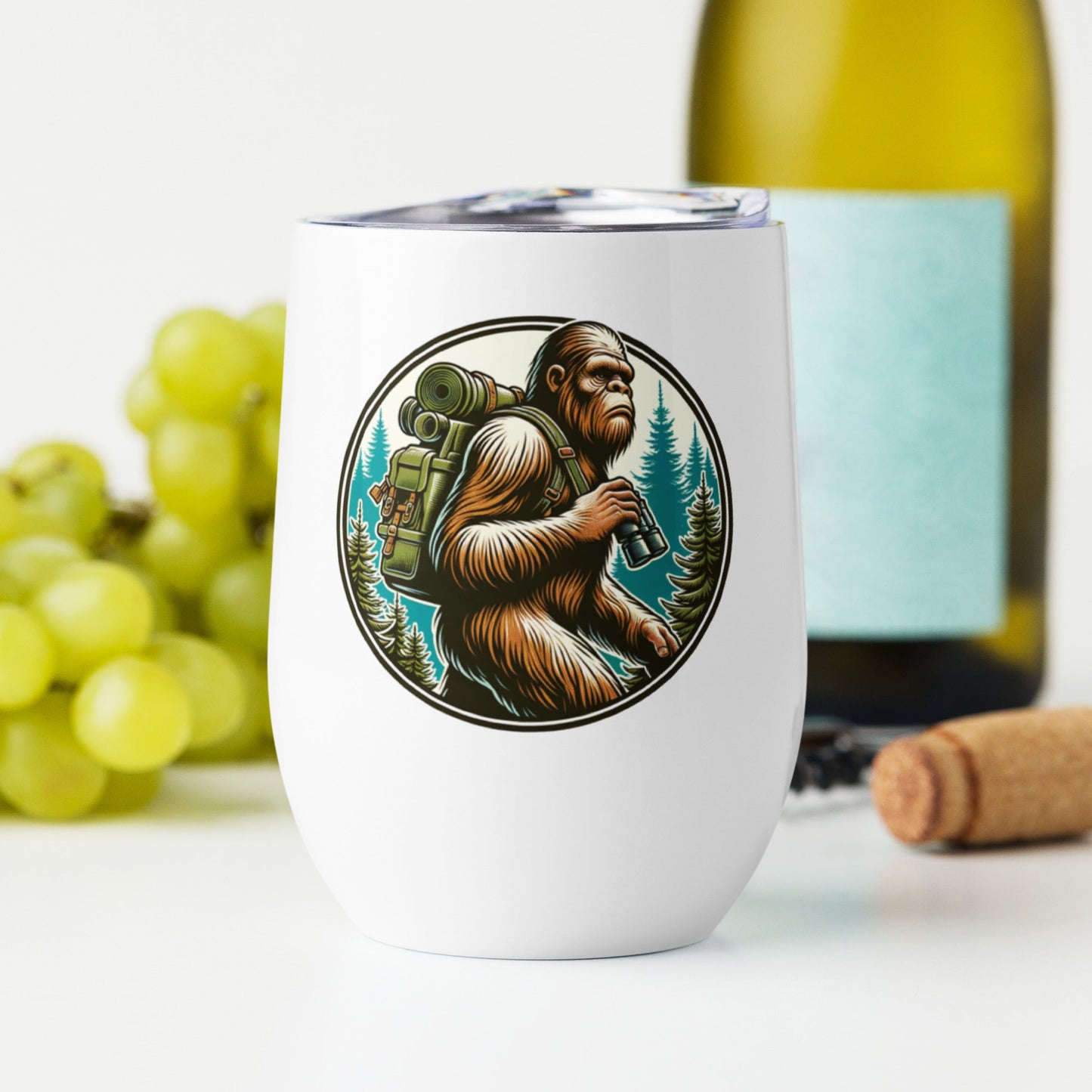 Bigfoot Hiking Stainless Steel Wine Tumbler - Steel Tumbler - Discovery Co.