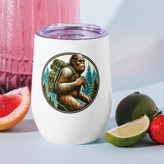 Bigfoot Hiking Stainless Steel Wine Tumbler - Steel Tumbler - Discovery Co.