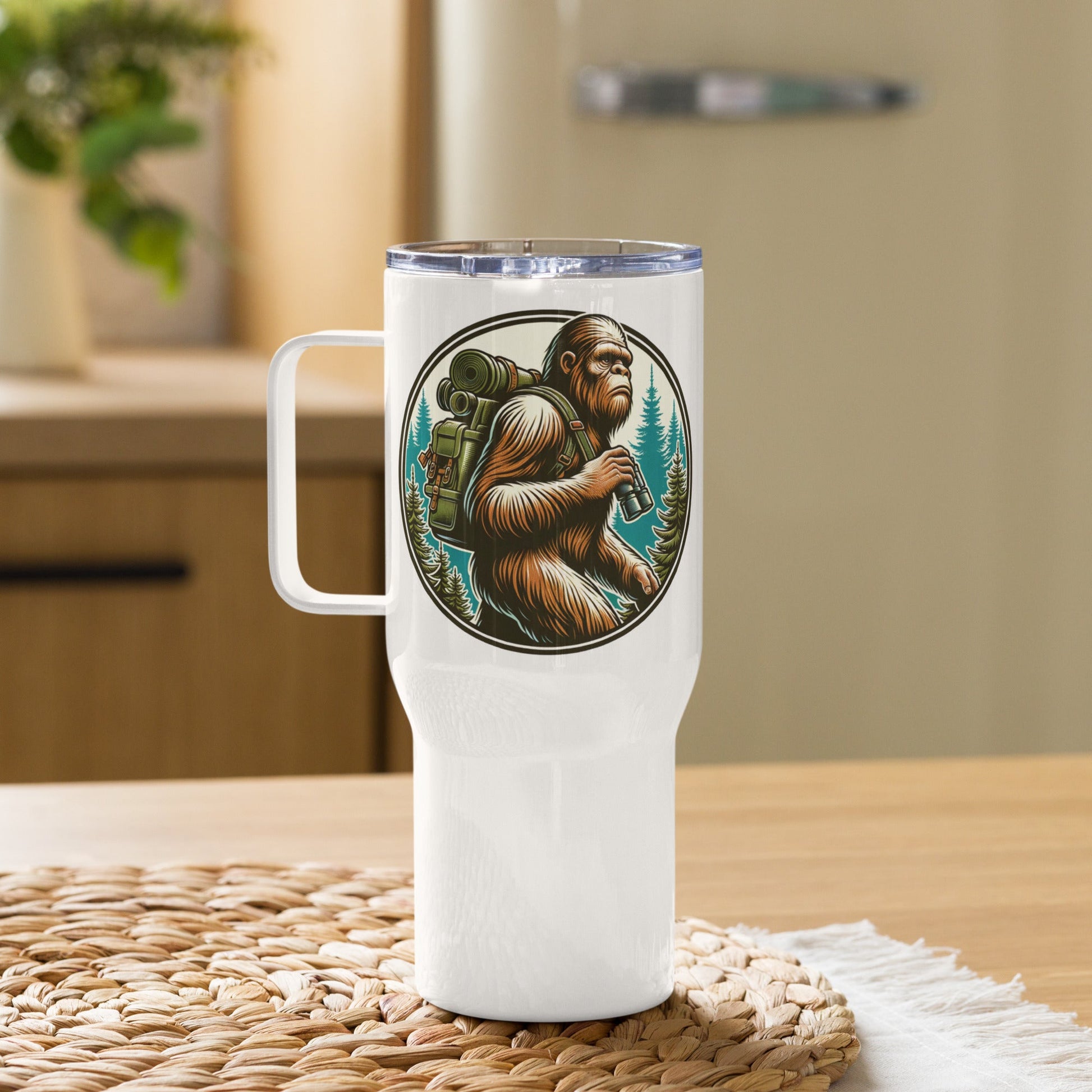 Bigfoot Hiking Travel Mug With Handle (25 oz and 40 oz) - Travel Mug - Discovery Co.