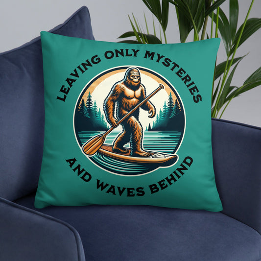 Bigfoot Paddle Boarding Basic Pillow - Pillows - Discovery Co.