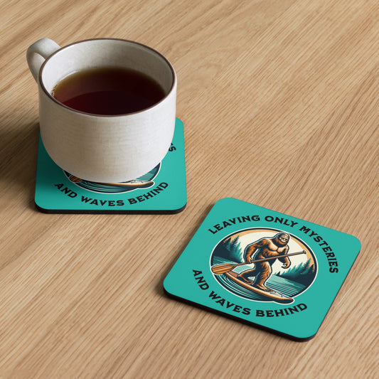 Bigfoot Paddle Boarding Cork - Back Coaster - Coasters - Discovery Co.