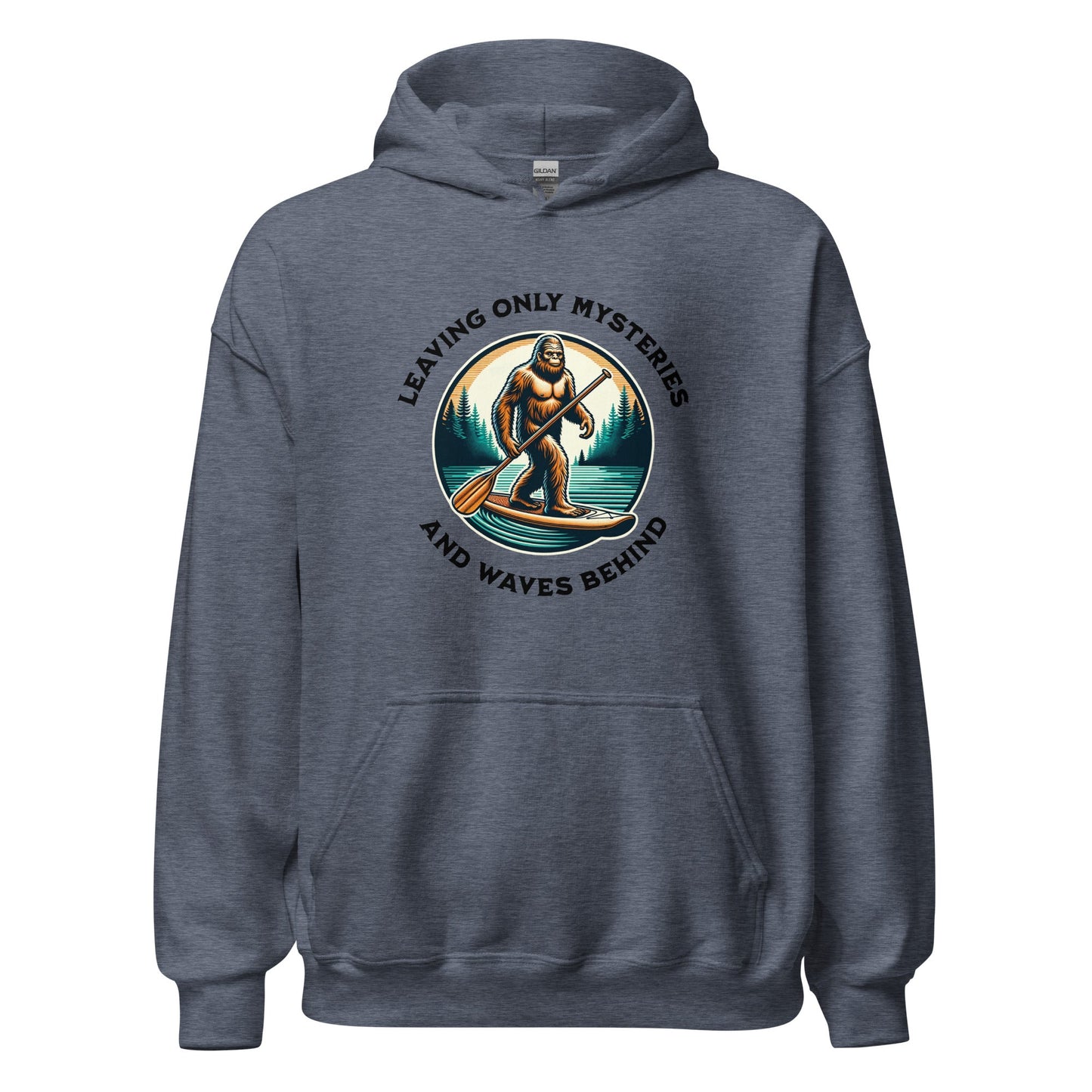 Bigfoot Paddle Boarding Men's (Unisex) Hoodie - Hoodies - Discovery Co.