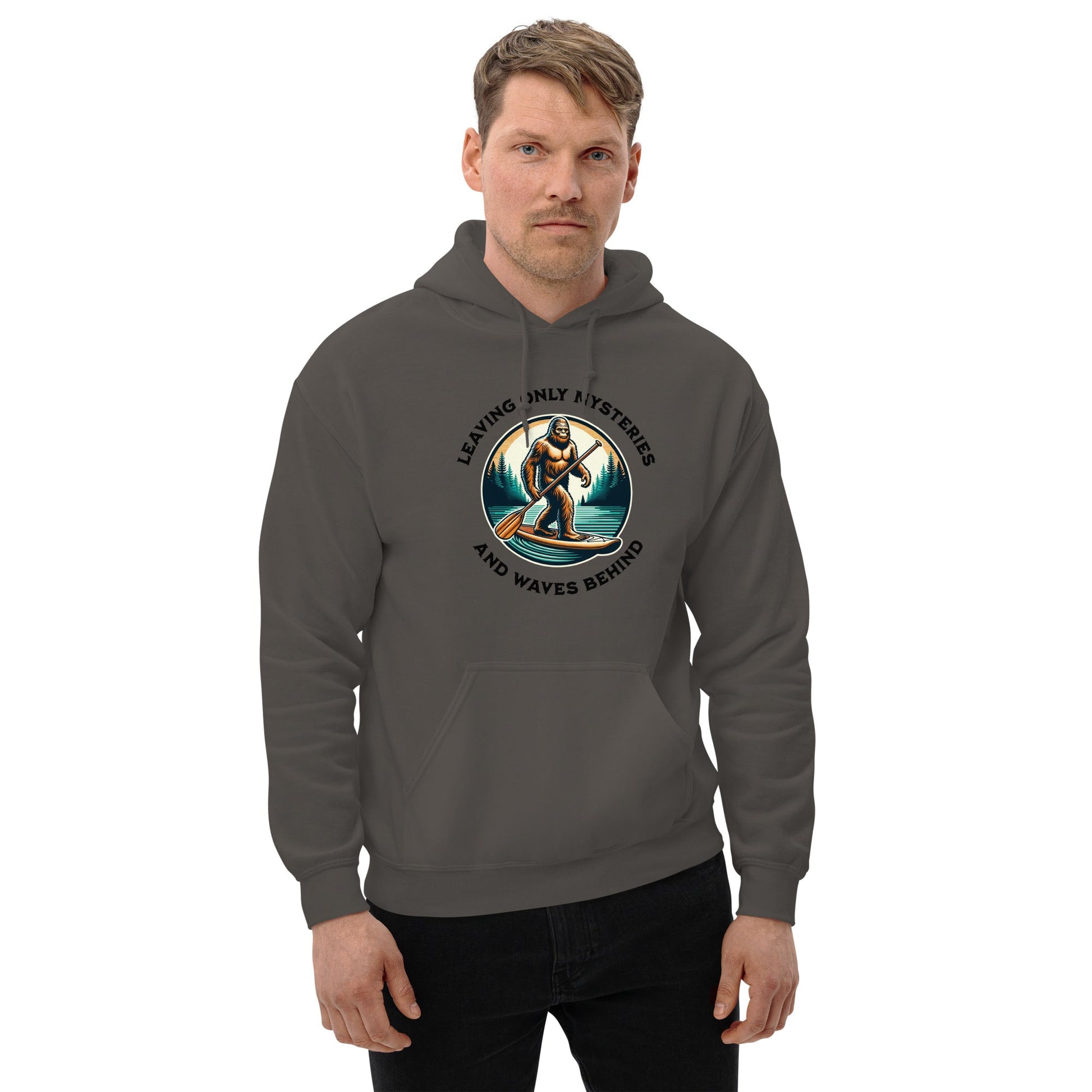 Bigfoot Paddle Boarding Men's (Unisex) Hoodie - Hoodies - Discovery Co.