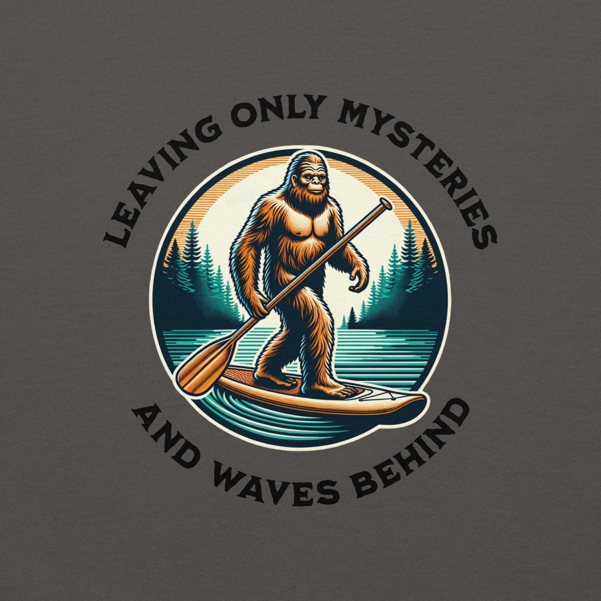 Bigfoot Paddle Boarding Men's (Unisex) Hoodie - Hoodies - Discovery Co.
