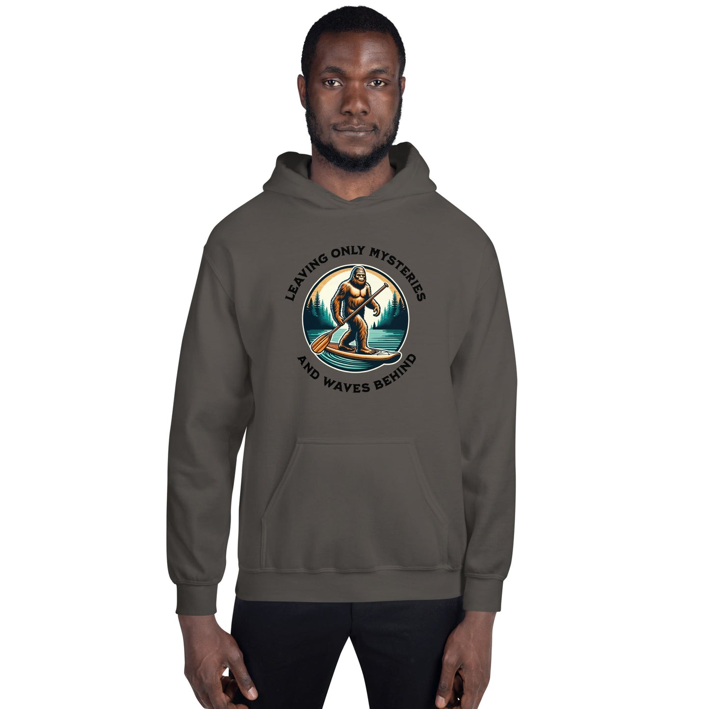 Bigfoot Paddle Boarding Men's (Unisex) Hoodie - Hoodies - Discovery Co.
