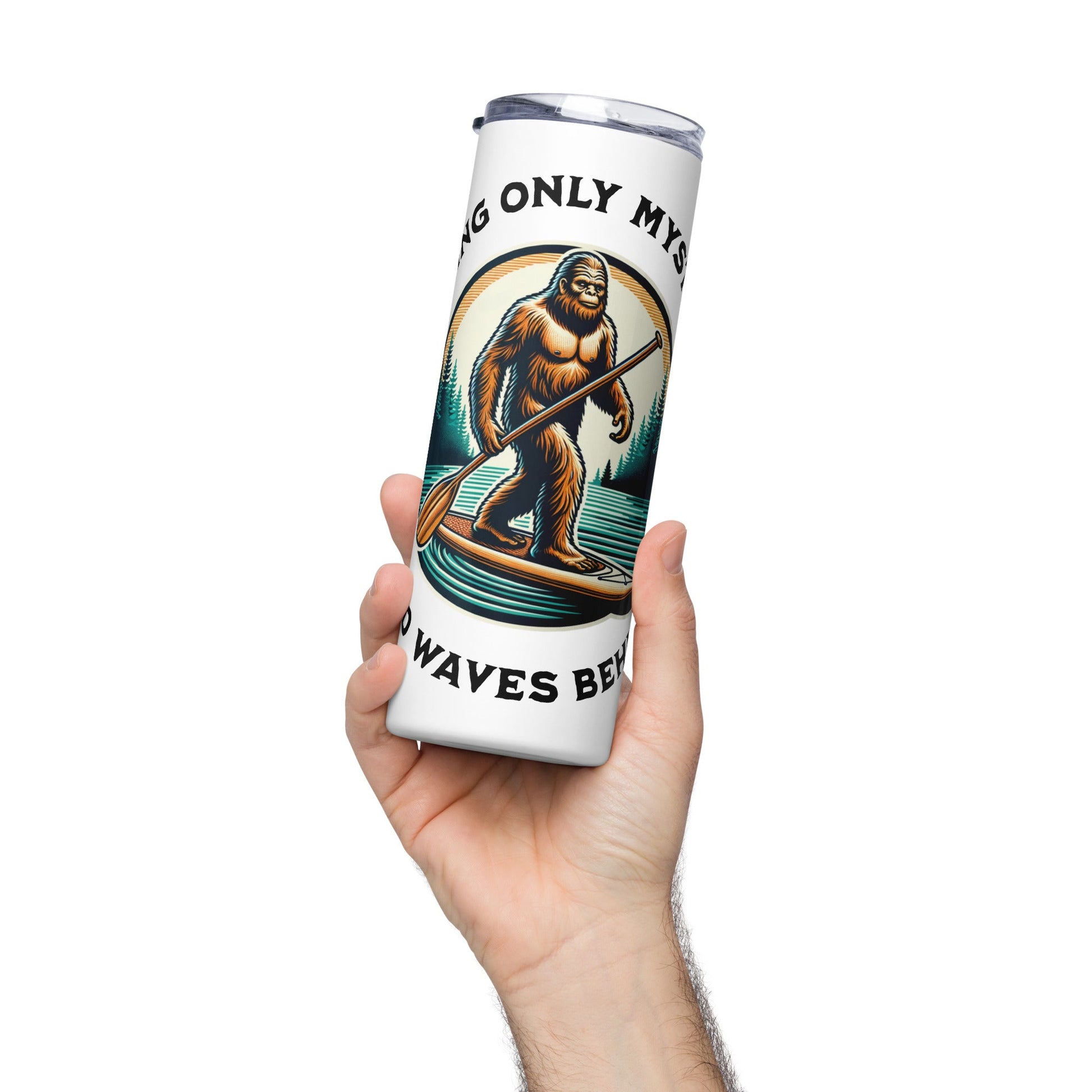 Bigfoot Paddle Boarding Stainless Steel Tumbler - Steel Tumbler - Discovery Co.