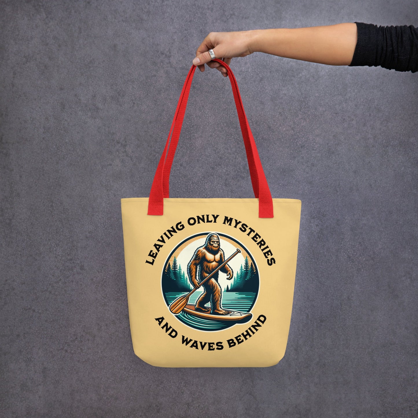 Bigfoot Paddle Boarding Tote Bag - Tote Bags - Discovery Co.