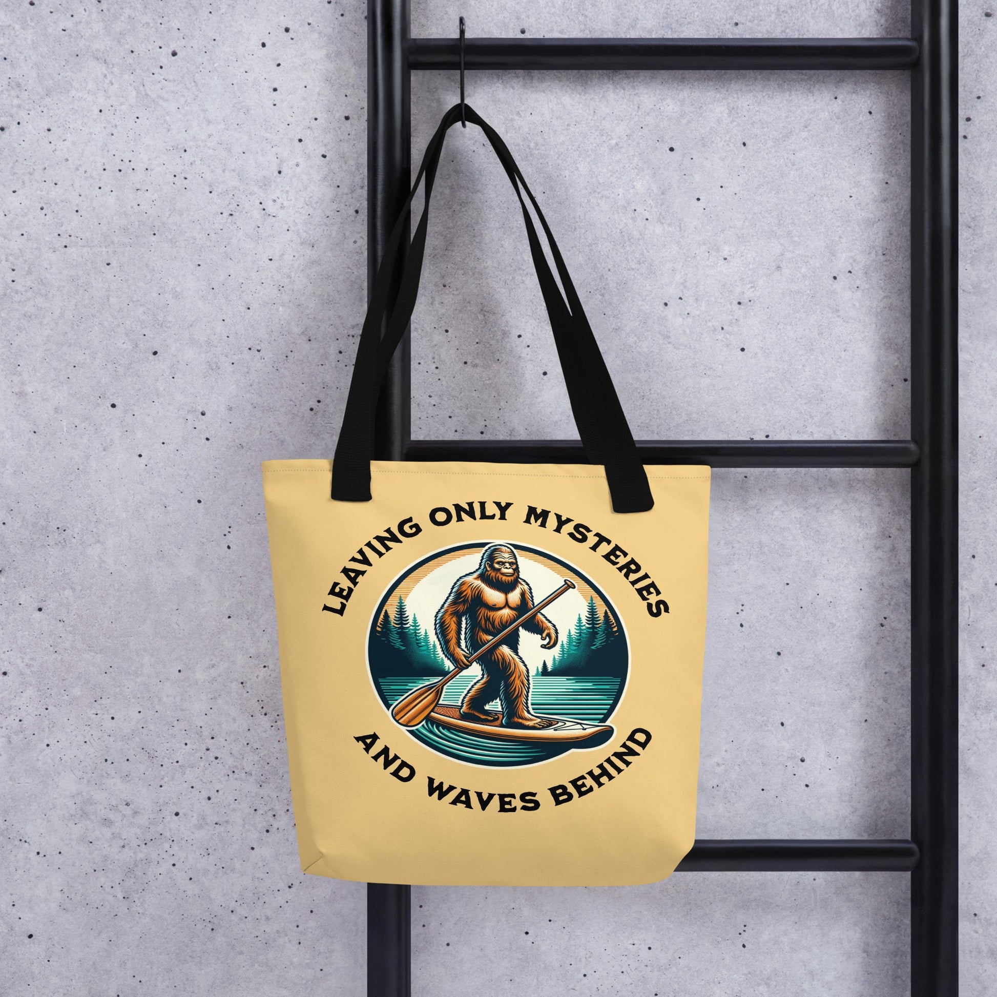 Bigfoot Paddle Boarding Tote Bag - Tote Bags - Discovery Co.