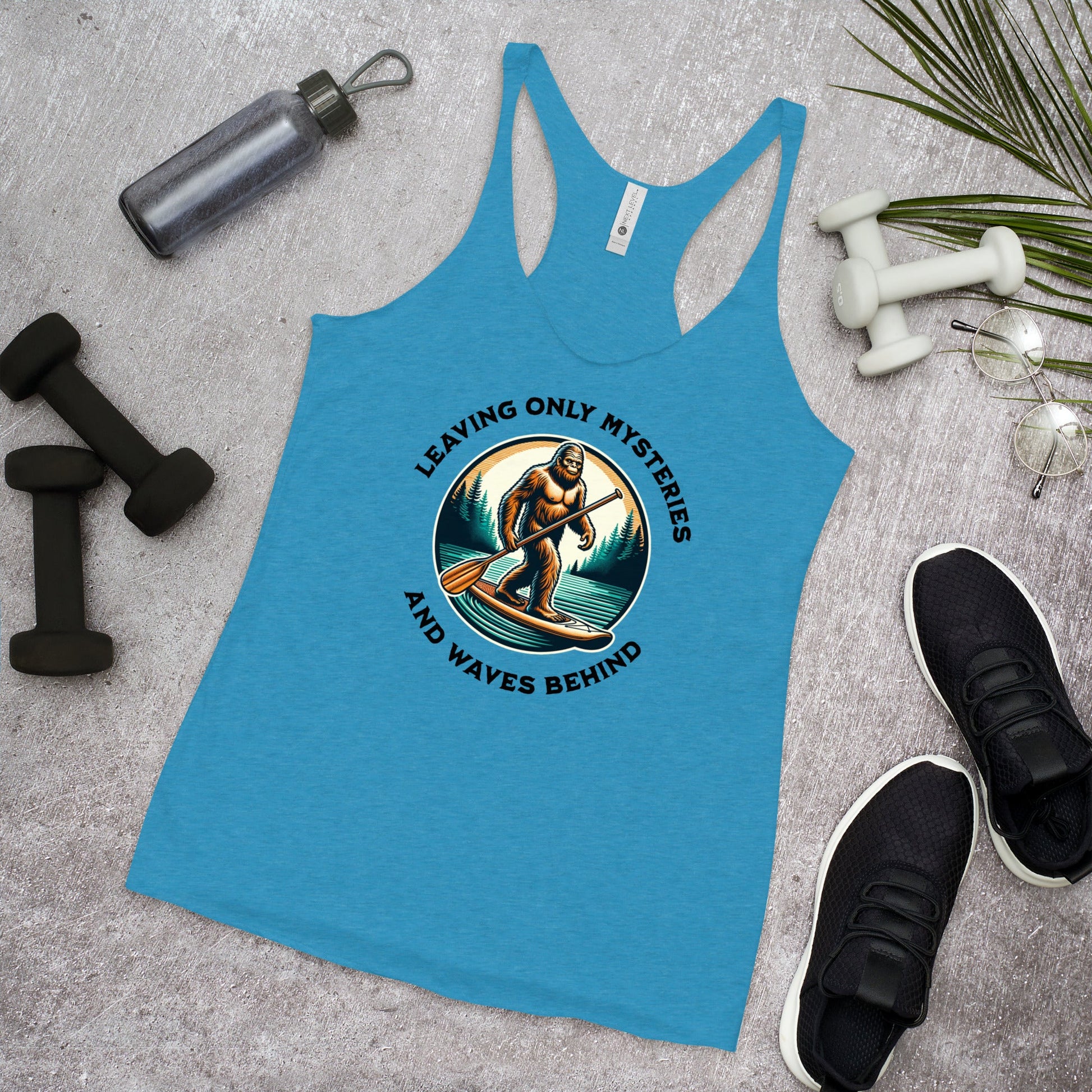 Bigfoot Paddle Boarding Women's Racerback Tank - Women's Shirts - Discovery Co.
