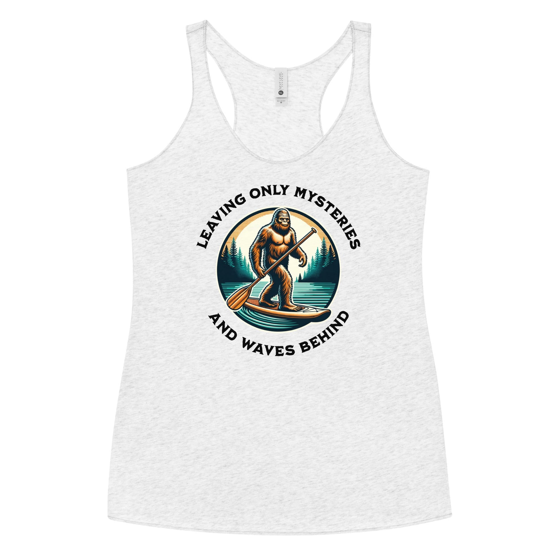 Bigfoot Paddle Boarding Women's Racerback Tank - Women's Shirts - Discovery Co.